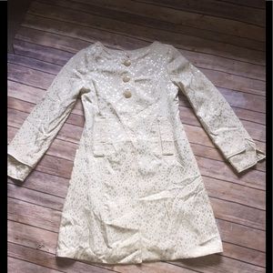 Tulle winter white duster